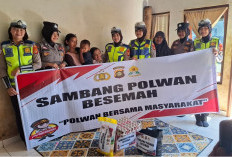 Polwan Berbagi, Begini Respon Warga Disambangi Srikandi Polres Pagar Alam