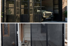 Inspirasi Pintu Garasi Besi Lipat Minimalis 2026: Kokoh, Modern, dan Hemat Ruang