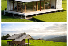 Desain Pondok Asri di Pinggir Sawah, Bikin Waktu Santai Setelah Bekerja Lebih Berkualitas