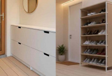 Desain Teras Rumah Kecil tapi Muat Rak Sepatu Tanpa Terlihat Sempit!