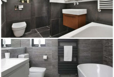 Kamar Mandi Minim Cahaya Tetap Estetik, Rahasianya Ada pada Kombinasi Warna yang Tepat