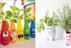 Inspirasi Pot Bunga dari Botol Bekas, Taman Rumah Jadi Lebih Estetik!