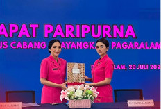 Ny. Gesha Adam Emban Amanah Ketua Bhayangkari Cabang Pagar Alam