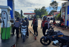 Patroli ke SPBU, Polres Pagar Alam Pastikan Distribusi BBM Lancar