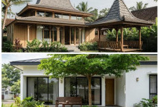 Desain Hunian Japandi Modern: Ide Teras Mini dan Tanaman Ketapang Kencana untuk Rumah Asri