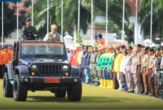 Hadapi Ancaman Karhutla, Menko Polkam Pimpin Apel Siaga di Sumsel