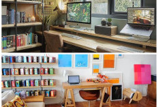 7 Inspirasi Rak Buku Estetik Ala Pinterest yang Ampuh Dongkrak Produktivitas di Ruang Kerja