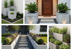 Kebun Mini Kekinian! 10 Ide Planter Box Beton Bikin Rumah Stylish
