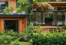 Ide Kebun Rumah Bernuansa Kayu dan Tanaman Hias, Natural dan Estetik!