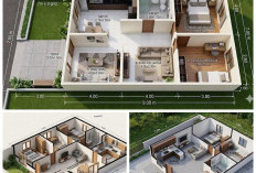 7 Inspirasi Denah Rumah 7x9 Meter di Desa, 2 Kamar Nyaman dengan Desain Sederhana dan Fungsional!