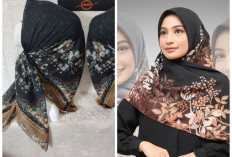 6 Model Hijab Segiempat Motif Floral yang Cocok Bikin Wajah Bulat Terlihat Lebih Stylish