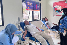 Lapas Pagar Alam Gelar Donor Darah Peringati Hari Bakti Pemasyarakatan ke-62