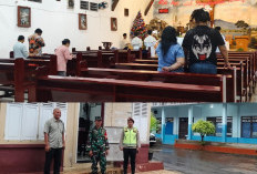 Siagakan Personel di Gereja Santo Fransiskus Xaverius, Perayaan Natal di Pagar Alam Berjalan Aman