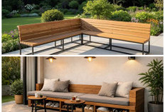 Desain Teras Hemat Ruang: 9 Ide Kursi Kayu Panjang untuk Fasad Rumah yang Modern dan Estetik