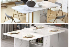 Ruang Sempit Bukan Masalah! Intip 7 Model Meja Makan Lipat yang Bikin Apartemen Kecil Jadi Terasa Luas