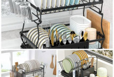 Dapur Makin Rapi Tanpa Ribet! 7 Rak Piring Praktis yang Wajib Punya
