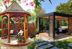 Inspirasi Desain Halaman Belakang Rumah Kecil dengan Gazebo Mini yang Nyaman!