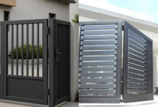 Desain Pintu Pagar Dorong Lipat Modern 2026, Kuat dan Tampil Mewah!