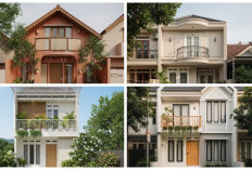 Rekomendasi Desain Tampak Depan Rumah Mungil dengan Balkon Mini, Hunian Estetik dan Fungsional!