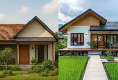  Hunian Desa Bergaya Kontemporer 1 Lantai yang Nyaman dan Menenangkan!