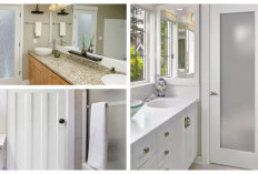 Tahan Lembap dan Anti Rayap, 7 Inspirasi Pintu Kamar Mandi UPVC!