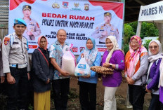 Salurkan Bantuan Sembako, Puskesmas Bumi Agung Pantau Kesehatan Keluarga Muriana 