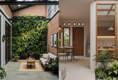 Desain Rumah Kecil Tapi Nyaman, Hadirkan Taman Dalam Rumah untuk Suasana Asri!