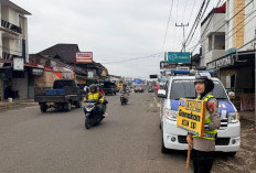 Satlantas Intensifkan Pengaturan Lalin, Beri Imbauan Keselamatan Kepada Pengendara