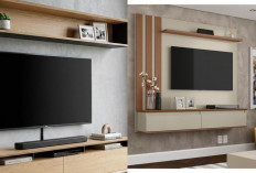 Model Rak TV Dinding Modern Minimalis, Estetik dan Anti Berantakan!