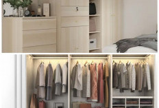 Desain Lemari Pakaian Kekinian Bergaya Minimalis untuk Mempercantik Kamar