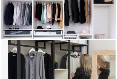 Desain Rak Gantungan Baju Simpel dan Modern, Solusi Kamar Bebas Berantakan