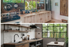Desain Dapur Desa Bergaya Modern Minimalis yang Nyaman dan Fungsional