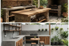 Desain Dapur Semi Outdoor untuk Rumah Tipe 36, Solusi Nyaman di Lahan Terbatas