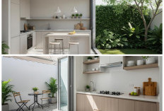 Inspirasi Dapur Semi Outdoor Rumah Tipe 36: Lebih Sejuk, Praktis, dan Tetap Estetis
