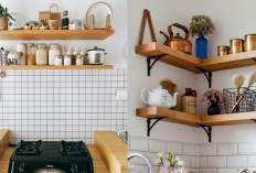 Rak Dapur Minimalis Tempel Dinding, Cocok untuk Rumah Mungil!