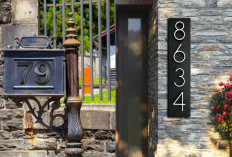 Model Nomor Rumah Unik dan Estetik, Detail Kecil yang Bikin Hunian Naik Level!