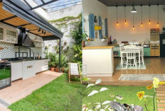 Dapur Outdoor dengan Taman, Solusi Ruang Masak yang Anti Sumpek!