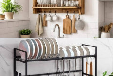 7 Rak Piring Minimalis yang Sesuai untuk Dapur Gaya Japandi dan estetik