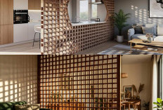 Desain Partisi Menarik untuk Ruang Kecil Tanpa Dinding, Menciptakan Kesannya Lebih Luas dan Nyaman