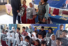 Salurkan Peralatan Sekolah Gratis, PWI Smsel :  Pers Peduli Masa Depan Pendidikan Anak Yatim Piatu