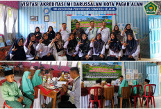 Semangat Akreditasi, MI Darussalam Pagar Alam Sambut Tim Asesor BAN-PDM Provinsi dengan Antusias