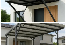 Ide Motif Tiang Kanopi Baja Ringan yang Estetik, Sentuhan Modern untuk Fasad Rumah