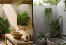 Inspirasi Kamar Mandi Semi Outdoor Modern dengan Sentuhan Natural 2026!