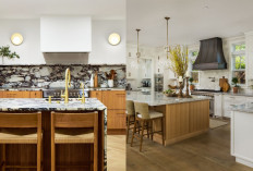 Meja Dapur Kayu Minimalis Natural, Cocok untuk Dapur Modern dan Minimalis!