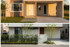 Meski di Pinggir Jalan, Rumah Sederhana Ini Tampil Estetik Berkat Desain Fasad Minimalis