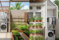 Inspirasi Desain Rumah Minimalis dengan Kebun Dapur di Area Cuci dan Jemur!