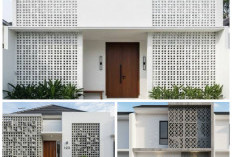 7 Inspirasi Roster + Dinding Putih untuk Fasad Rumah Minimalis yang Clean & Premium!