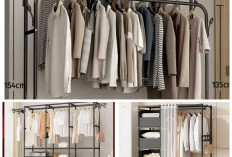 Rumah Terlihat Lebih Luas! Ini Inspirasi Rak Gantung Baju Minimalis yang Wajib Dicoba!