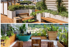 Taman Rooftop Minimalis untuk Rumah Modern, Tempat Berkumpul Keluarga yang Fungsional dan Menawan