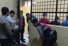 Pastikan Pengamanan Maksimal, Sat Samapta Polres Pagar Periksa Ruang Tahanan